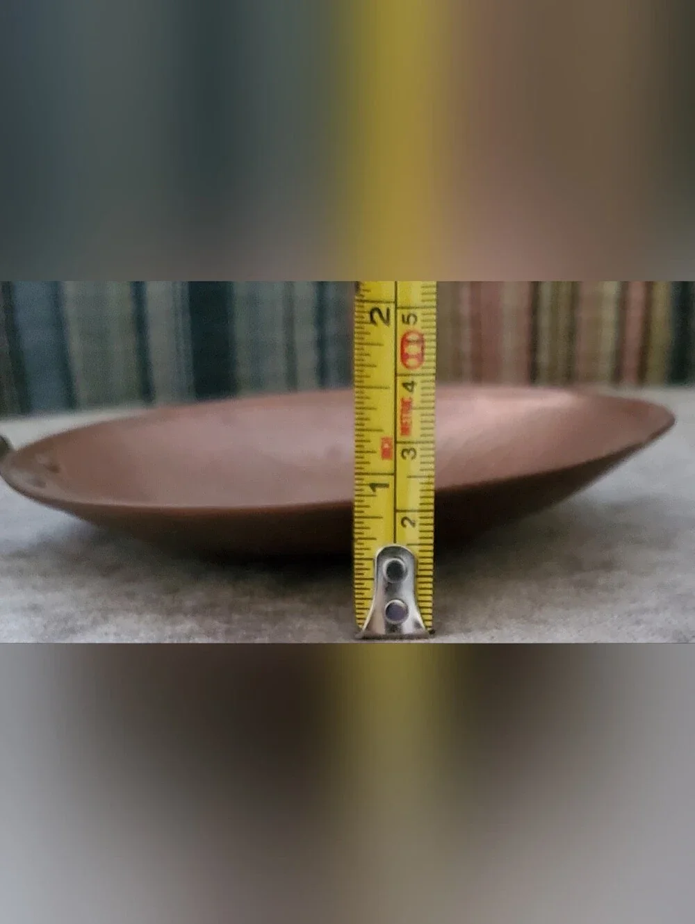 Vintage Hammered Copper Ladle/Spoon With Wood Handle And Brass Hardware